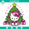 Cute Christmas Kitty design in SVG, DXF, EPS, PNG files - perfect for holiday crafting projects.