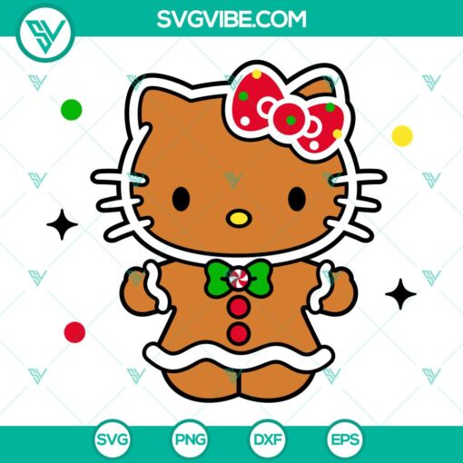 hello kitty gingerbreada svg christmas svg sanrio christmas svg kawaii svg