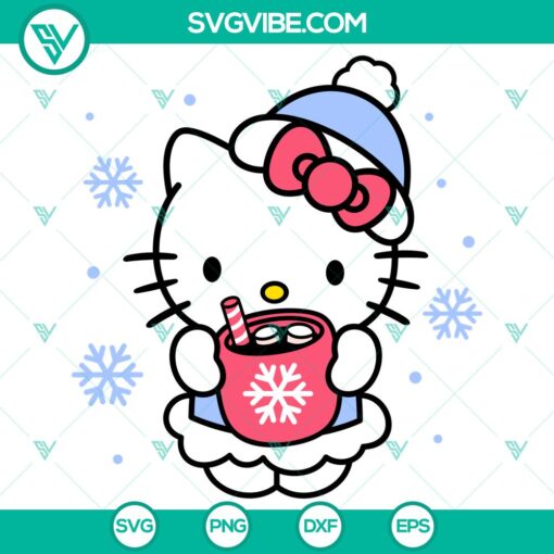 hello kitty hot cocoa svg christmas svg sanrio christmas svg kawaii svg