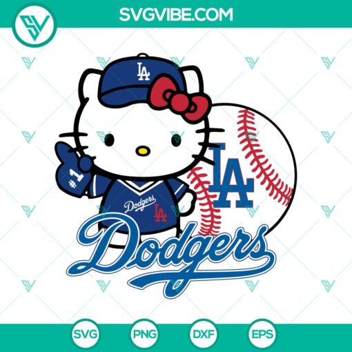 hello kitty la dodgers svg hello kitty baseball svg dodgers svg