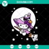 Hello Kitty Witches Halloween SVG cut file for Cricut & Silhouette designs with DXF, EPS, PNG formats.