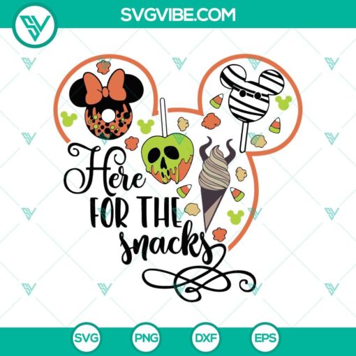 here for the snacks svg disney mickey svg mickey head svg halloween candy svg