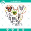Disney Halloween SVG with "Here For The Snacks" and "Snackgoals" design, perfect for Disney lovers and Halloween celebrations.