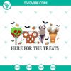 Disney Halloween SVG design with treat bags, pumpkins, and bats, ideal for Halloween crafts with Cricut & Silhouette.