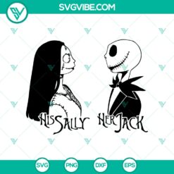 Halloween, SVG Files, The Nightmare Before Christmas SVG, His Sally Her Jack 5