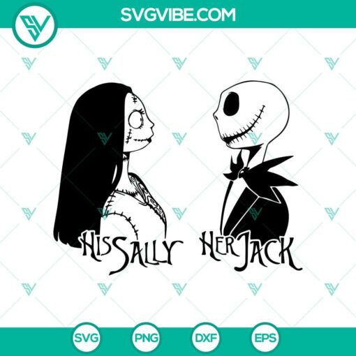 his sally her jack svg the nightmare before christmas svg halloween svg