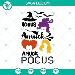 Hocus Amuck Amuck Pocus Amuck SVG, Halloween SVG, Horror SVG, Halloween Scary SVG