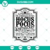 Hocus Pocus Apothecary Halloween SVG design with mystical elements for crafting projects.
