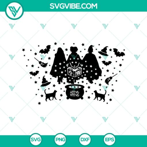 hocus pocus full wrap svg halloween svg hocus pocus svg