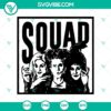 Hocus Pocus Squad SVG design for Halloween, featuring Hocus Pocus elements. Halloween SVG with witch, cat, and spellbook.