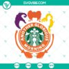 Hocus Pocus Starbucks SVG featuring witchy Starbucks inspired design. Great for Halloween crafting.