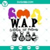 Halloween-themed SVG design featuring Hocus Pocus witches, potions, and Sanderson Sisters. Perfect for horror-themed projects.