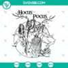 Hocus Pocus Witches SVG with Halloween and scary elements, perfect for spooky crafting projects.