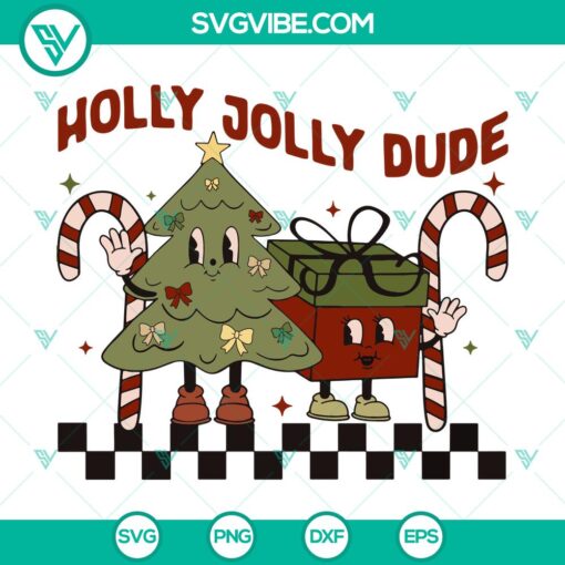 holly jolly dude svg dxf eps png files