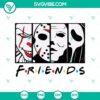 Horror Character Friends SVG featuring Halloween, Scary, and Horror Movie elements in a spooky design.
