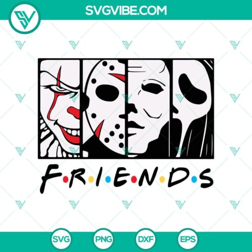 horror character friends svg halloween svg scary svg horror movie svg