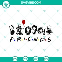 Horror Characters Friends SVG, Horror SVG, Halloween SVG