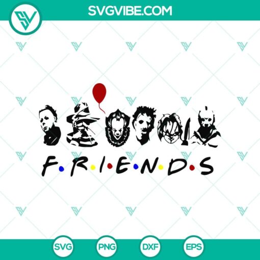 horror characters friends svg horror svg halloween svg