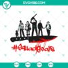 Horror characters movie squad goals SVG featuring iconic Halloween characters in a spooky design for Halloween SVG.