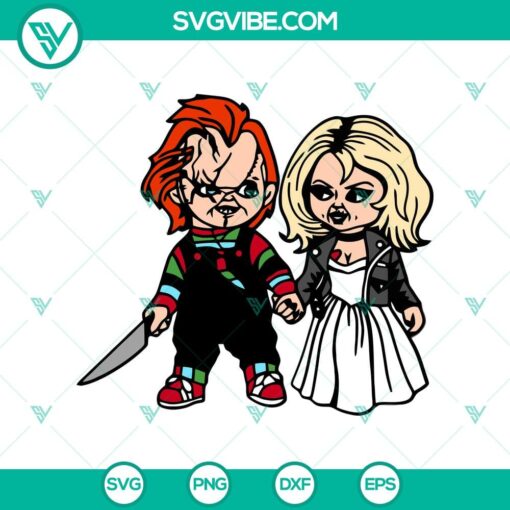 horror chucky and bride svg chucky couple svg horror movie svg