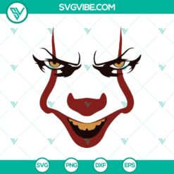 Halloween, Movies, SVG Files, Horror Clown Balloon SVG DXF EPS PNG Cut Files, 9