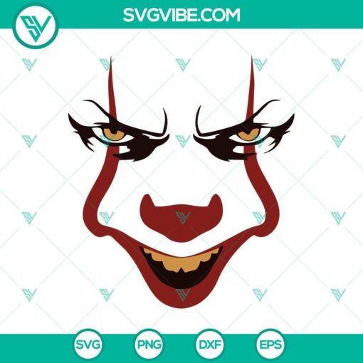 horror clown balloon svg dxf eps png cut files