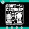 Spooky horror clowns Halloween SVG design for scary illustrations, perfect for horror-themed projects.