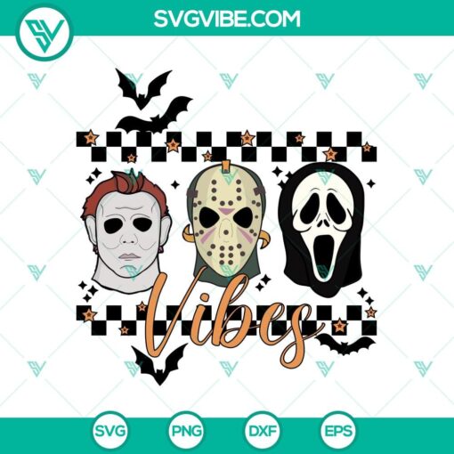 horror face mask vibes svg horror character svg halloween svg