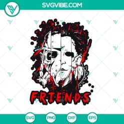 Spooky horror face, characters, and Halloween friends SVG for digital products.