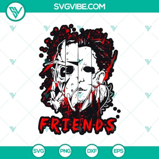 horror face quartern svg horror characters svg halloween friends svg