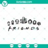 Spooky Halloween Friends SVG with horror faces, ideal for scary digital designs.