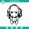 Scary villain Halloween SVG design, horror face graphic for digital products.