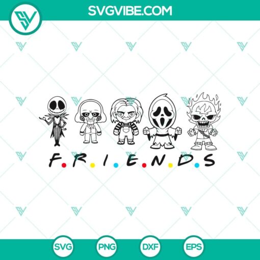 horror friends svg halloween friends svg happy halloween svg