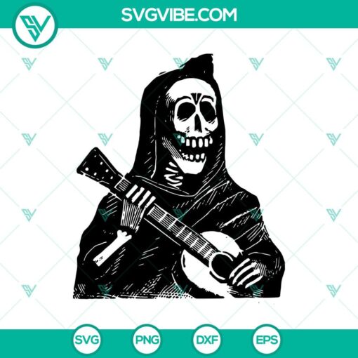 horror ghost play guitar svg horror svg halloween svg