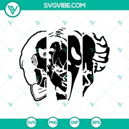 horror half face svg horror svg scary svg halloween svg