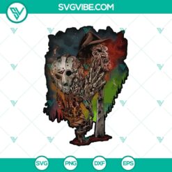 Horror Jason And Freddy SVG, Halloween SVG, Horror Characters SVG