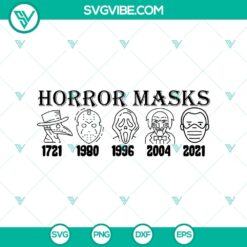 Horror Mask History SVG, Horror Characters SVG, Halloween Mask SVG