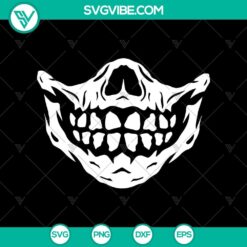 Horror Skull Smile SVG, Horror SVG, Halloween SVG