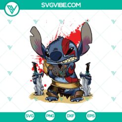 Halloween, Stitch SVG, SVG Files, Horror Stitch SVG, Stitch Executioner SVG, 18