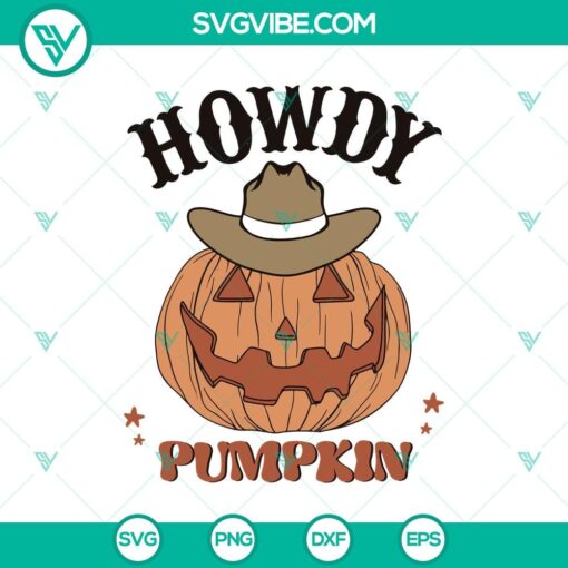 howdy pumpkin svg cowboy pumpkin svg halloween pumpkin svg