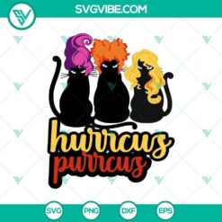 Halloween, Hocus Pocus SVG, SVG Files, Hurrcus Purrcus SVG, Scary SVG, 11