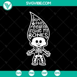 Bones Kid Halloween SVG design with cute baby skeleton, perfect for Halloween crafts and shirts.