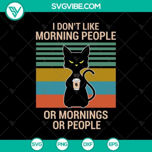 i hate morning people coffee black cat svg halloween scary svg halloween svg