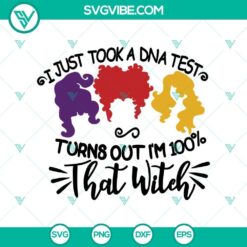 Halloween, Hocus Pocus SVG, SVG Files, I Just Took a Dna Test Turns out 13