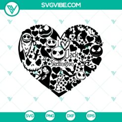 Halloween, SVG Files, The Nightmare Before Christmas SVG, I Love Jack 5