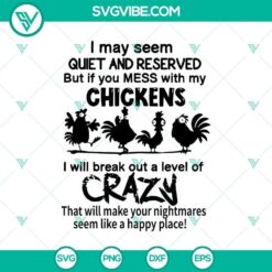 I May Seem Quiet and Reserved SVG, Horror SVG, Halloween SVG, Halloween Scary SVG