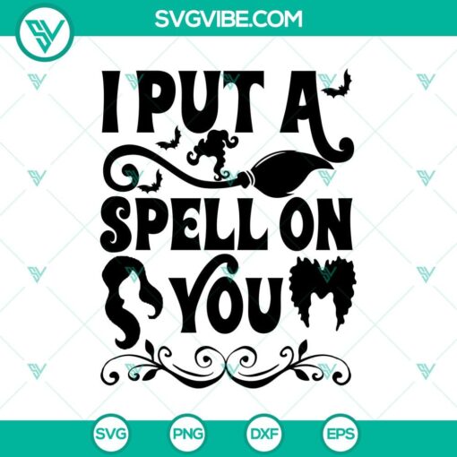 i put a spell on you svg halloween svg hocus pocus svg horror svg