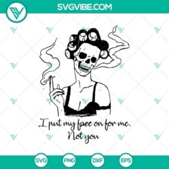 I Put My Face On For Me Not You SVG, Scary SVG, Halloween SVG