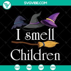 "I Smell Children SVG Halloween design with scary text and October 31 date, perfect for spooky projects and crafts."