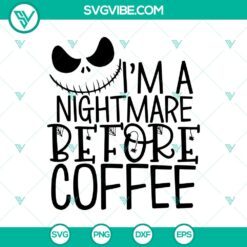 Halloween, SVG Files, The Nightmare Before Christmas SVG, I’m a Nightmare 21